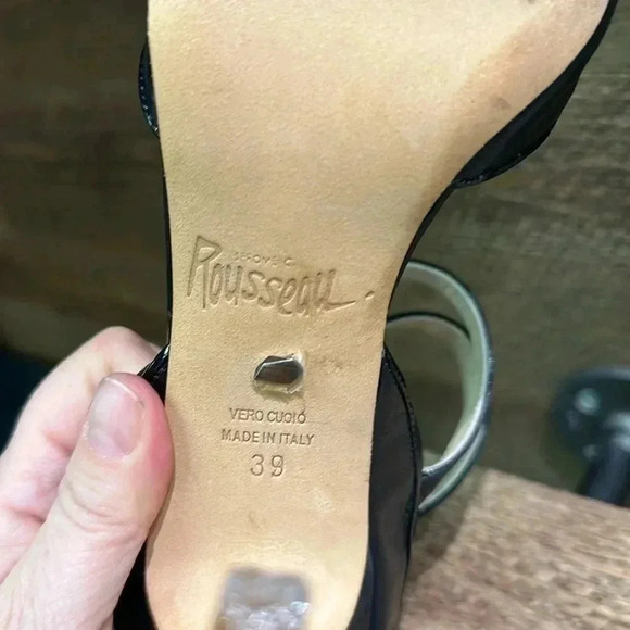 Jerome C. Rousseau Black Heels size 39 European - Picture 3 of 10